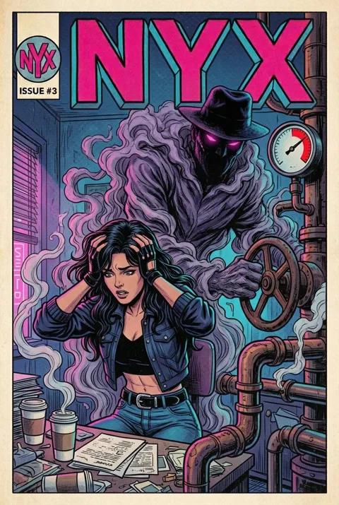 NYX Issue 3 cover: The Stress Lie